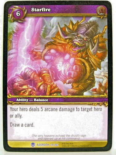 World warcraft tcg heroes - tcg,