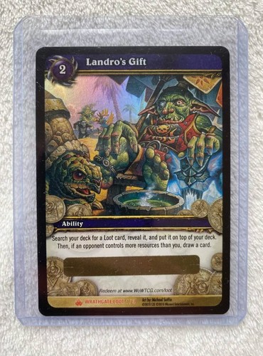 World warcraft loot card - world,